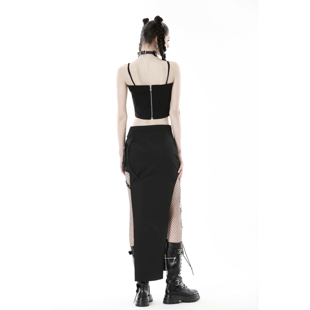 Dark in Love - Punk metal Crop top - Schwarz